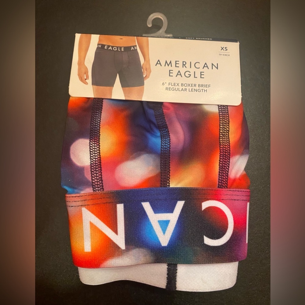 American Eagle Men's 6"Inseam Flex Boxer Briefs Size XS 26-28